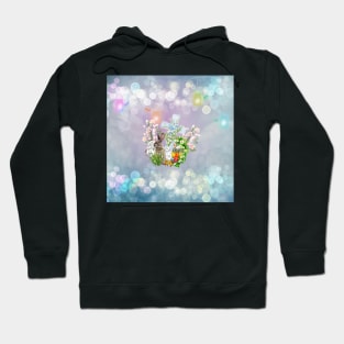 Sweet easter design with bunny and cross Hoodie